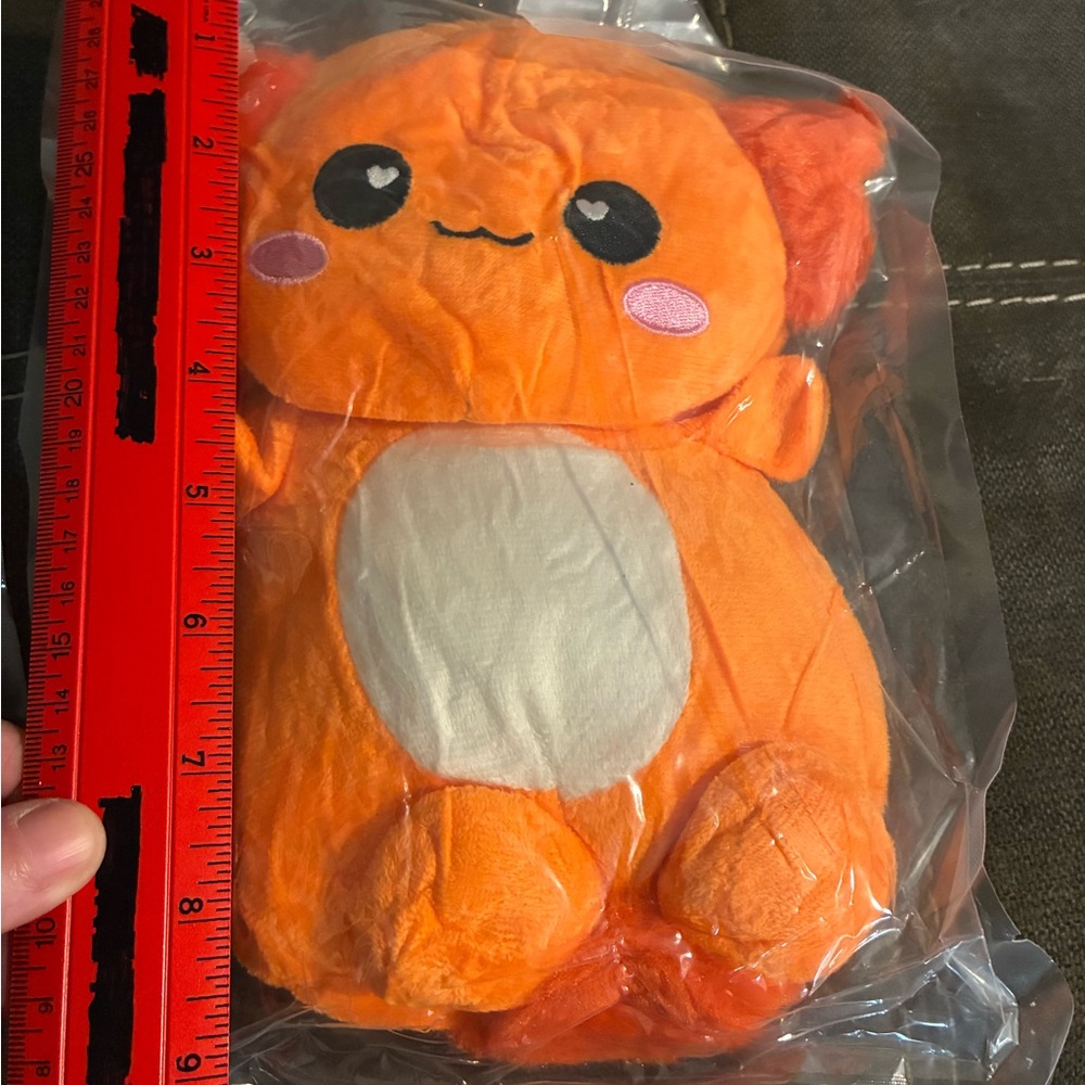 Super Soft Source Unknown Orange Plush Stuffed Animal - Picture 3 of 3
